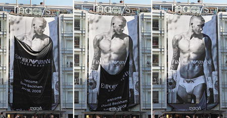 David Beckham Emporio Armani Billboard