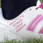 David Beckham pink soccer shoes kids names