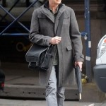 David Bowie grey around town