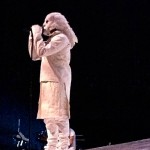 details on Kanye West white stage outfit