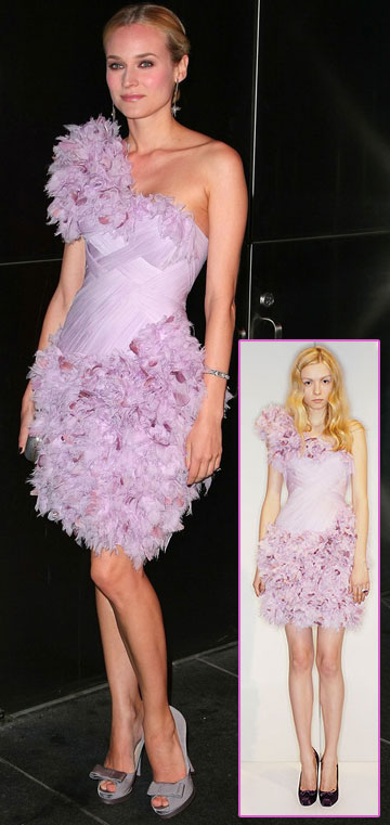 Diane Kruger Marchesa pink dress NewYorkers children