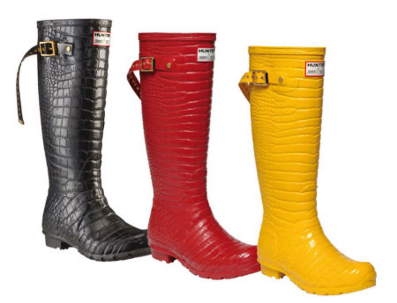 different colors for Hunter by Jimmy Choo boots