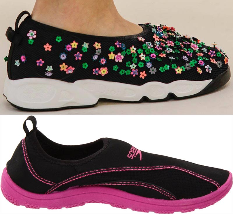 Dior Couture sneakers vs affordable water shoes