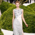 Dior Couture Spring 2013 collection flowers applique dress