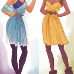 Disney Princesses in casual clothes Jasmine Tiana Viria13