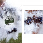 diy feathers winter wreath