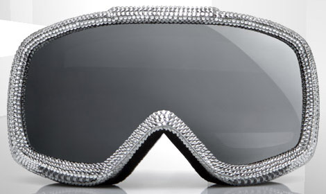 Dolce Gabbana Ski Glasses Swarovski silver front