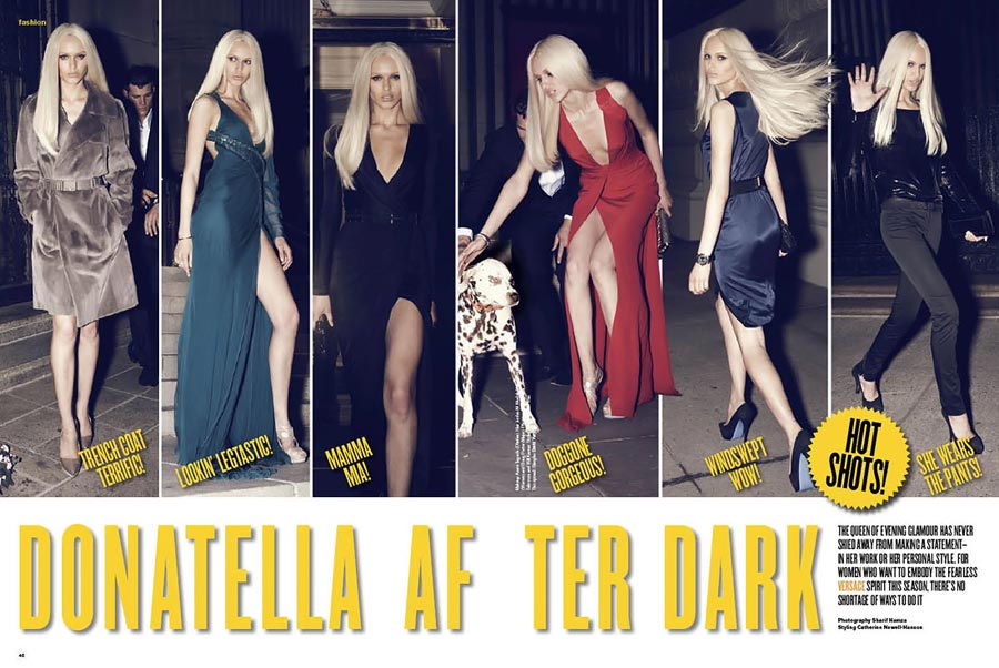 Donatella After Dark In V Magazine July August 2009