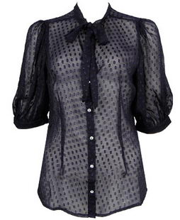 Dotted Swiss blouse forever21