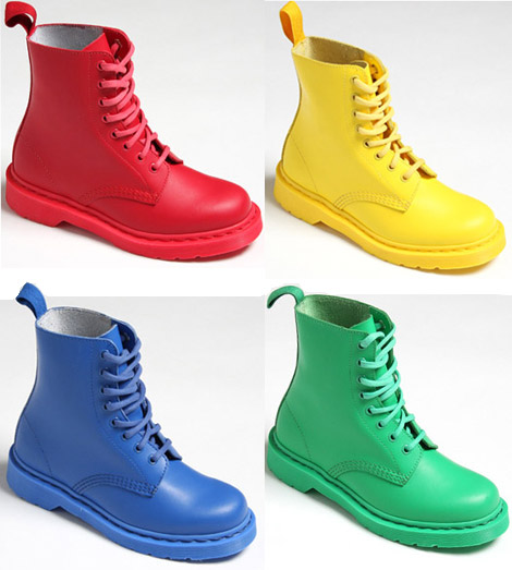 Dr. Martens Colored Boots Primary Pascal 8 Eye Boot