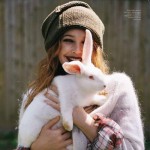 Drew Barrymore Pop magazine November animals issue rabbits