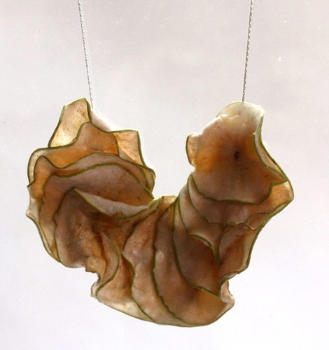 dried apple necklace