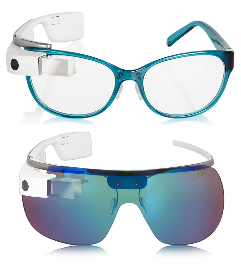 DVF Google Glass blue