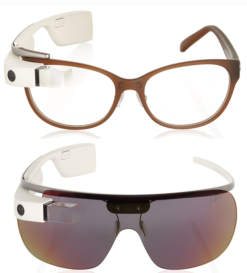 DVF Google Glass brown