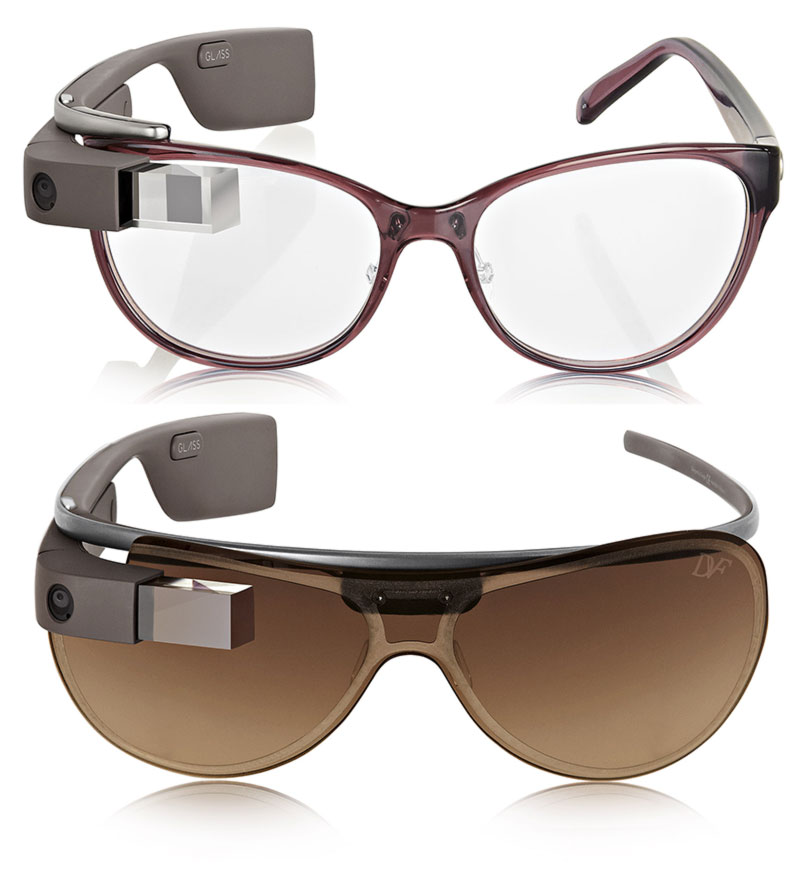 DVF Google Glass plum