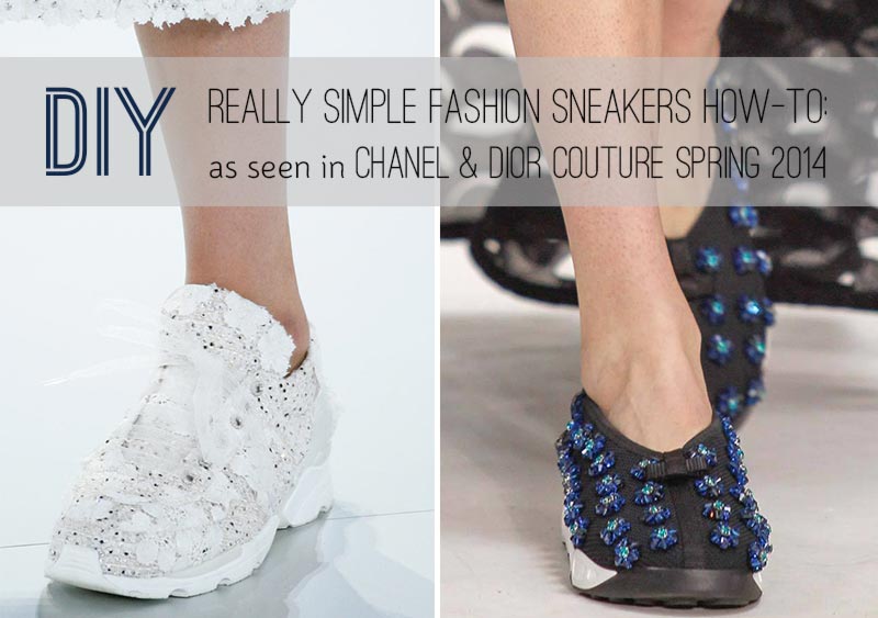 Easy DIY Chanel, Dior Couture Sneakers For Less!