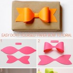 easy DIY paper bow tutorial