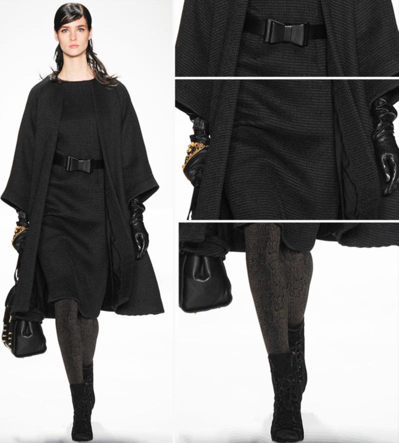elegant all black elegant outfit Badgley Mischka Fall 2014
