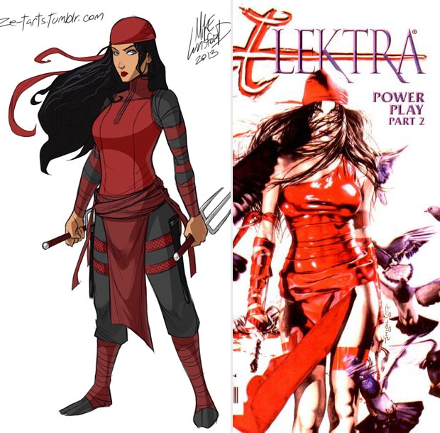 Elektra classic suit vs modern suit