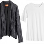 Elin Kling H M collection leather vest tee