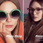 Elizabeth Olsen MiuMiu Spring Summer 2014 eyewear ad campaign