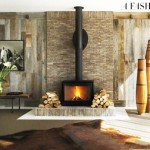 Elle MacPherson home in Cotswolds fireplace