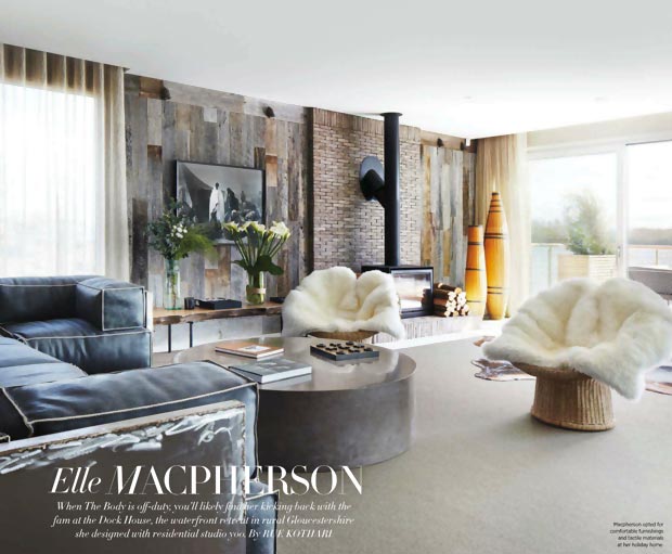 Elle MacPherson home interior in Cotswolds