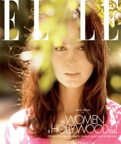 Emily Blunt Elle November 2009 cover
