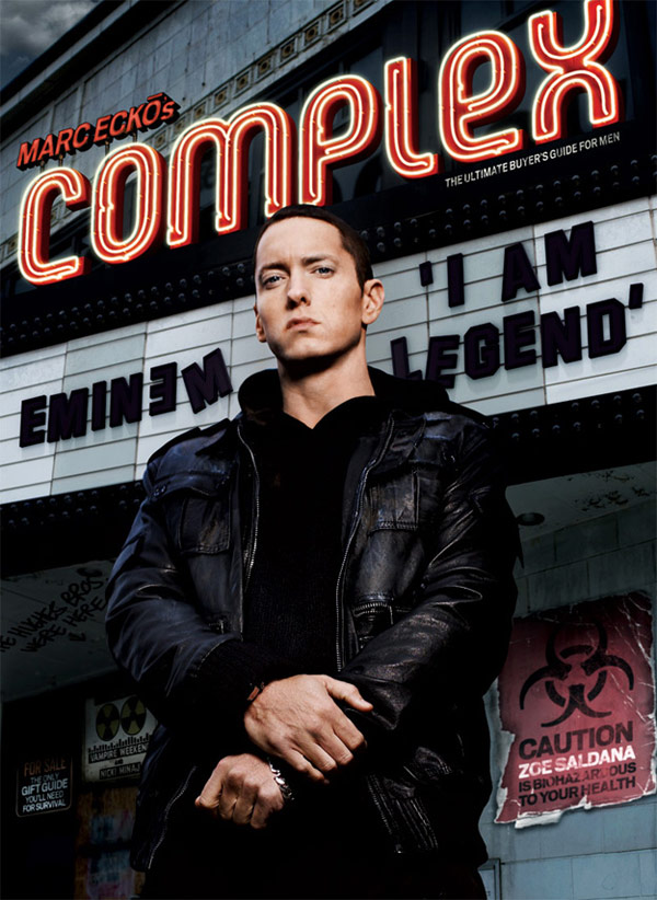 Eminem Complex December January 2010 cover
