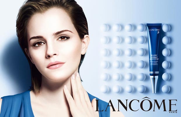 Emma Watson photoshopped beyond recognition Lancome campaign