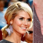 Emmy Awards 2008 Heidi Klum oval ring and butterfly earrings