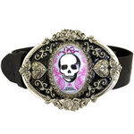 enameled skull belt tarina tarantino