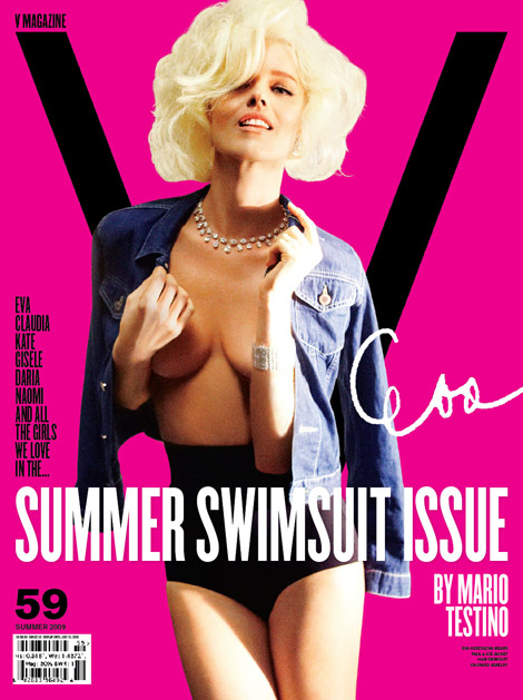Eva Herzigova v59 Mario Testino Swimsuit issue cover