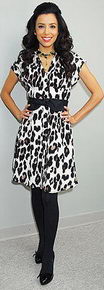 Eva Longoria Leopard Print Dress