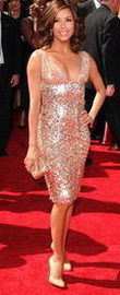 Eva Longoria metallic Dress
