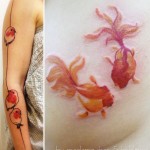 fabulous feminine watercolor tattoo Madame Chan Hublechat