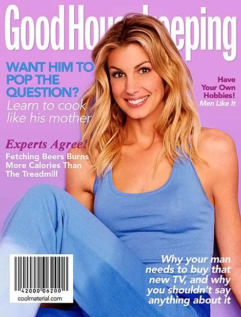 Faith Hill Good Housekeeping fake cover