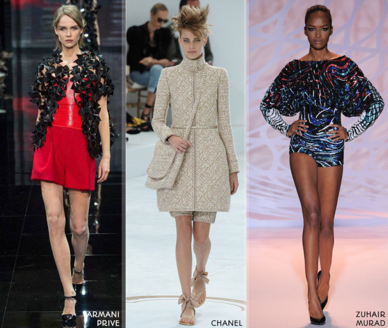 Fall 2014 trends shorts Couture FW 2015