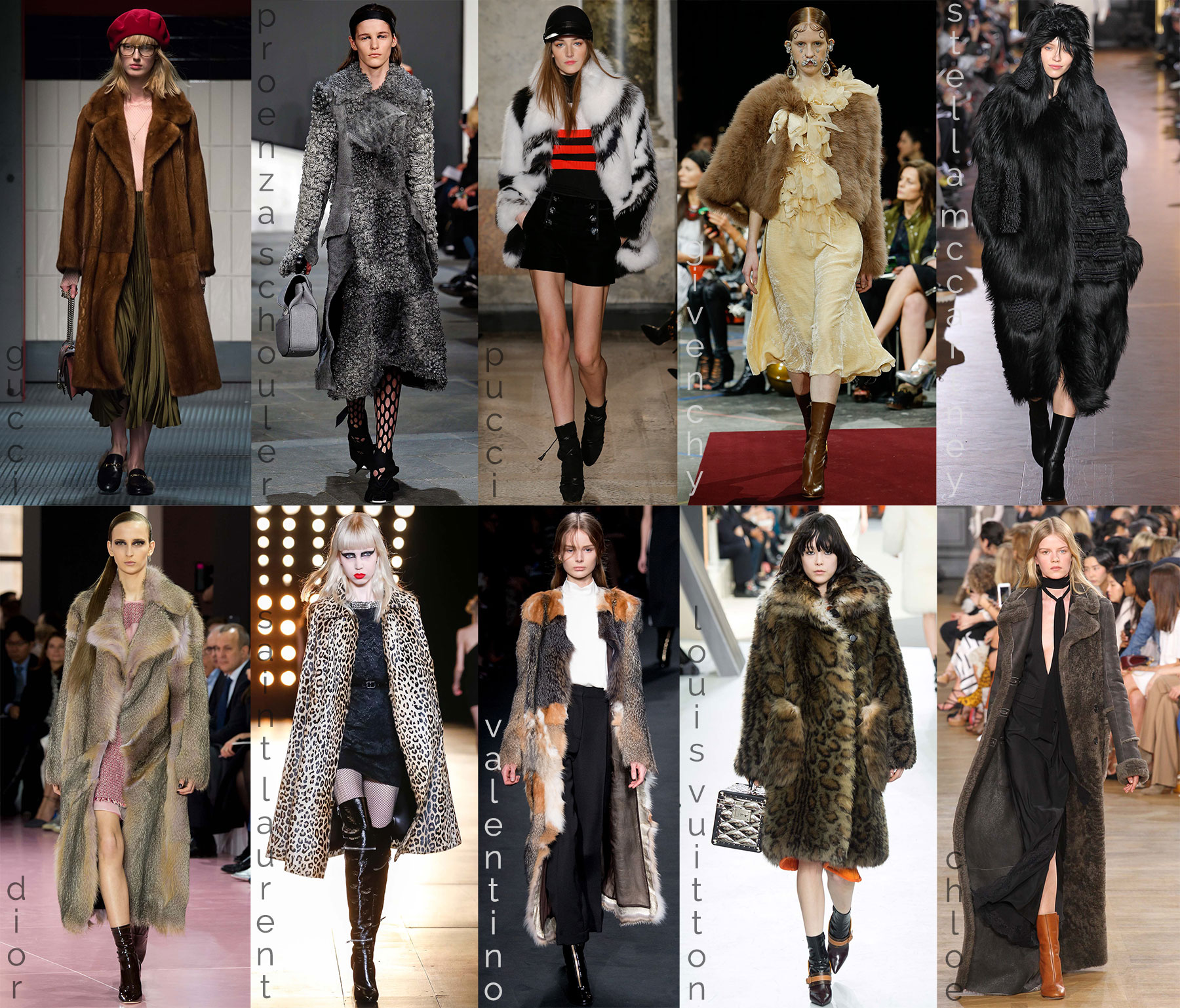 fall fashion trends coats fur catwalk