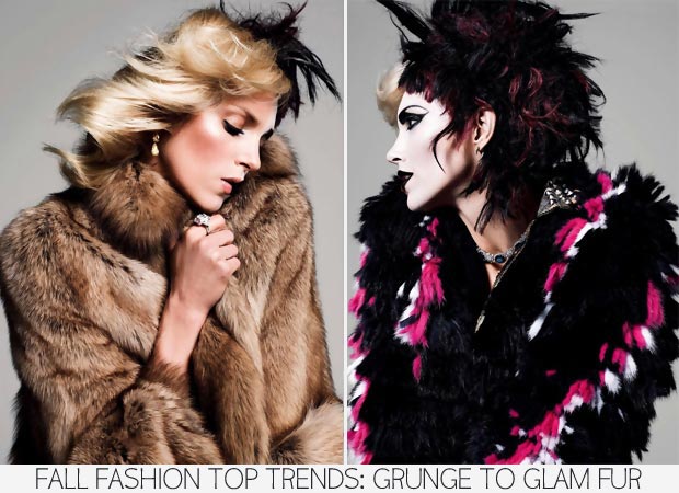 Fashion for Fall trends glam to grunge fur