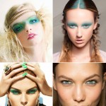 fashionable model makeup inspiration for spring green