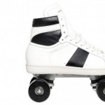 Fashionable roller skates Saint Laurent