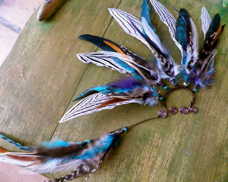 feathered earcuff SpiritTribe