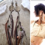 feathered earrings Spirit Tribe