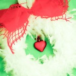 feathers valentines day wreath
