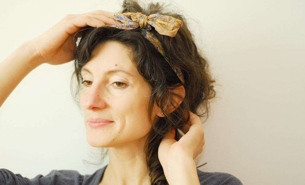 fix bad hair days with scarf