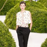 flower panels top pants Dior Couture Spring 2013 collection