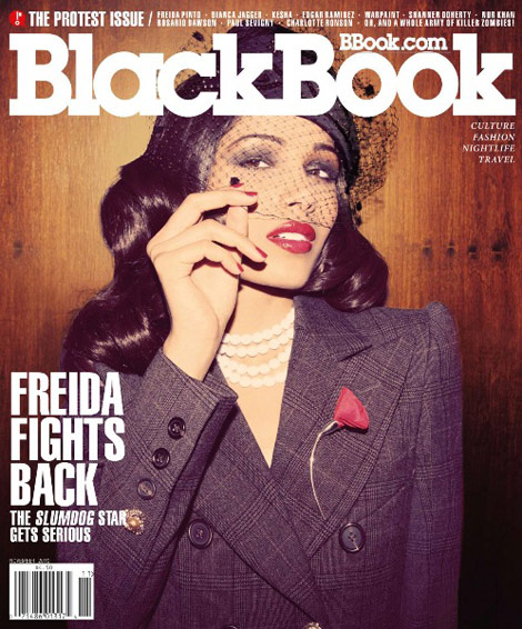 Freida Pinto Blackbook magazine November 2010 cover