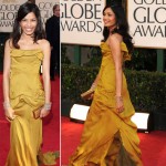 Freida Pinto Christian Lacroix dress Golden Globes 2009