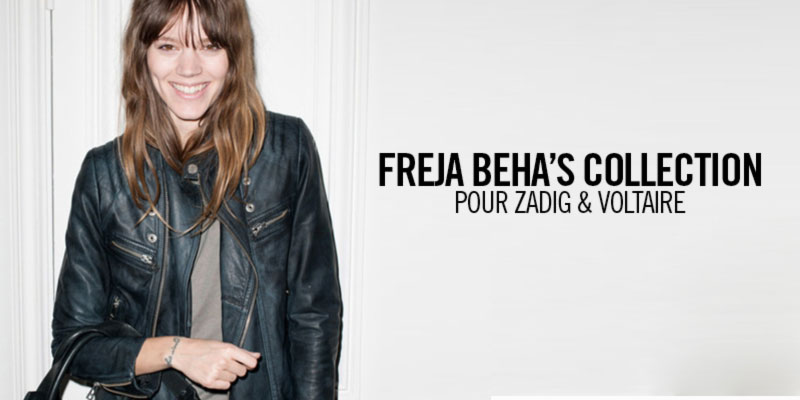 Freja Beha Erichsen collection with Zadig and Voltaire
